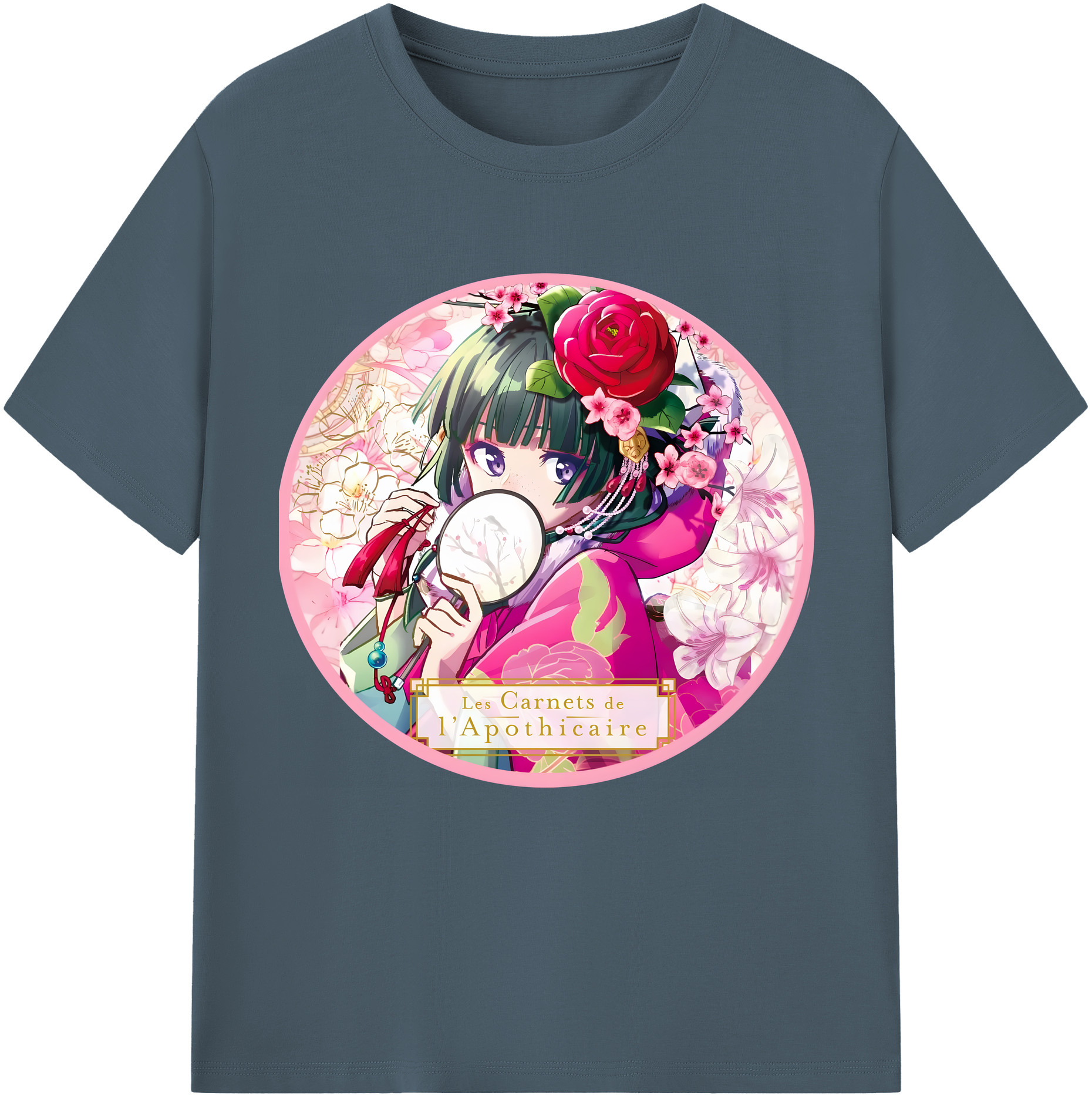 （画像用） 薬屋のひとりごと The Apothecary Diaries 綿100％半袖Tシャツ（フロントプリント）